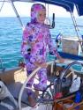 Carolyne in her Jellysuit