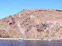 "Just A Minute" and "Windfall" anchored at Isla Coyote